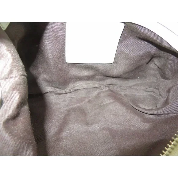 Coach 2003 Cream & White Canvas and Leather Signature Demi Baguette Shoulder Bag - Picture 6 of 12